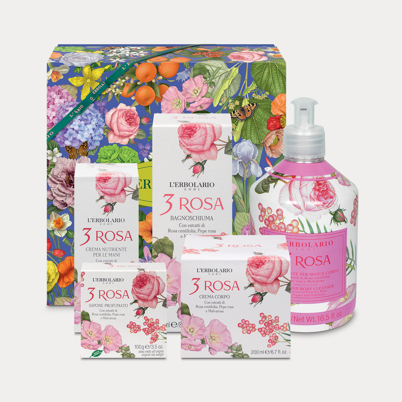 Confezione 3 Rosa Grande