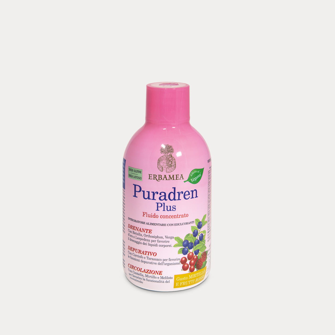 Fluido Concentrato gusto Mirtillo e Frutti Rossi Puradren Plus